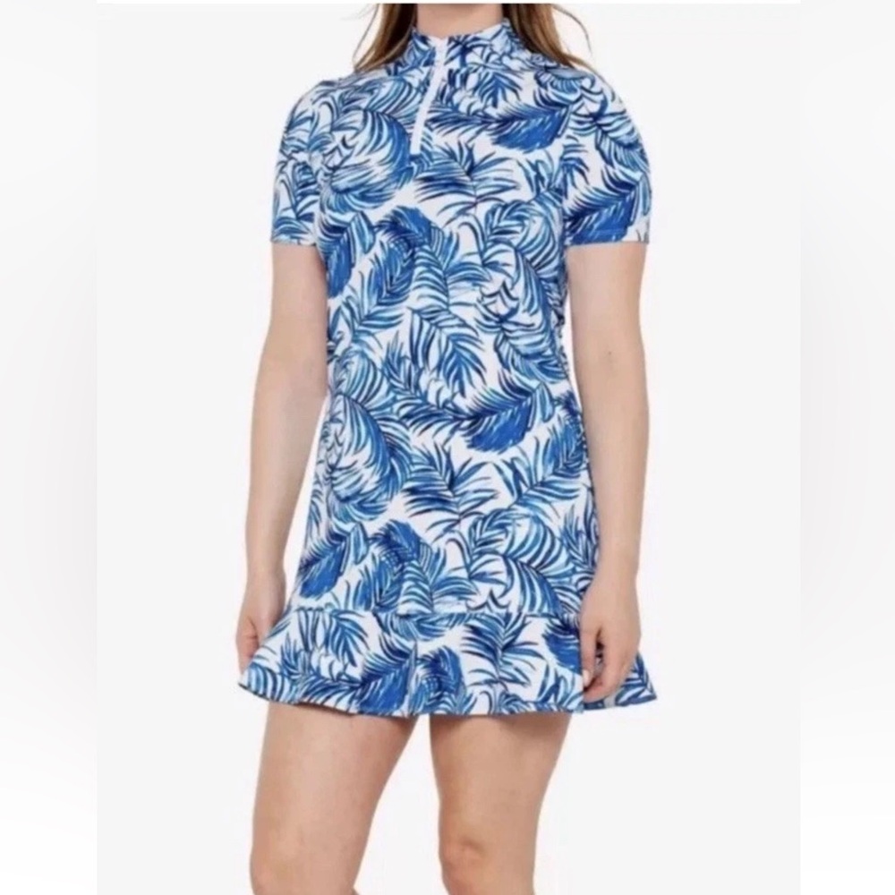 NEW Tommy Bahama Golf Dress Sea Palms Small Moisture Wicking Quick Dry UPF 50‎